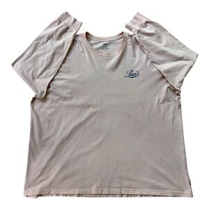 Levi's Mens 3XL Relaxed‎ Graphic T Shirt Pink Palm Tree Tropical Beach Cotton